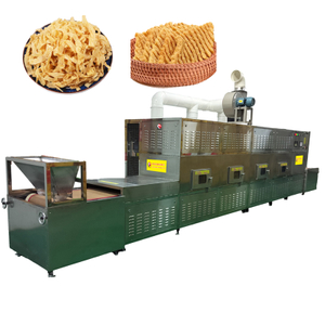 Equipo de secado por microondas para alimentos inflados