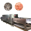 Equipo de descongelaci&oacute;n por microondas para gambas